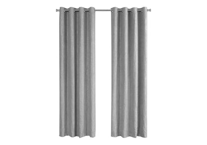 2 Pieces Set, Curtain Panel, Room Darkening, Grommet, Contemporary &amp; Modern