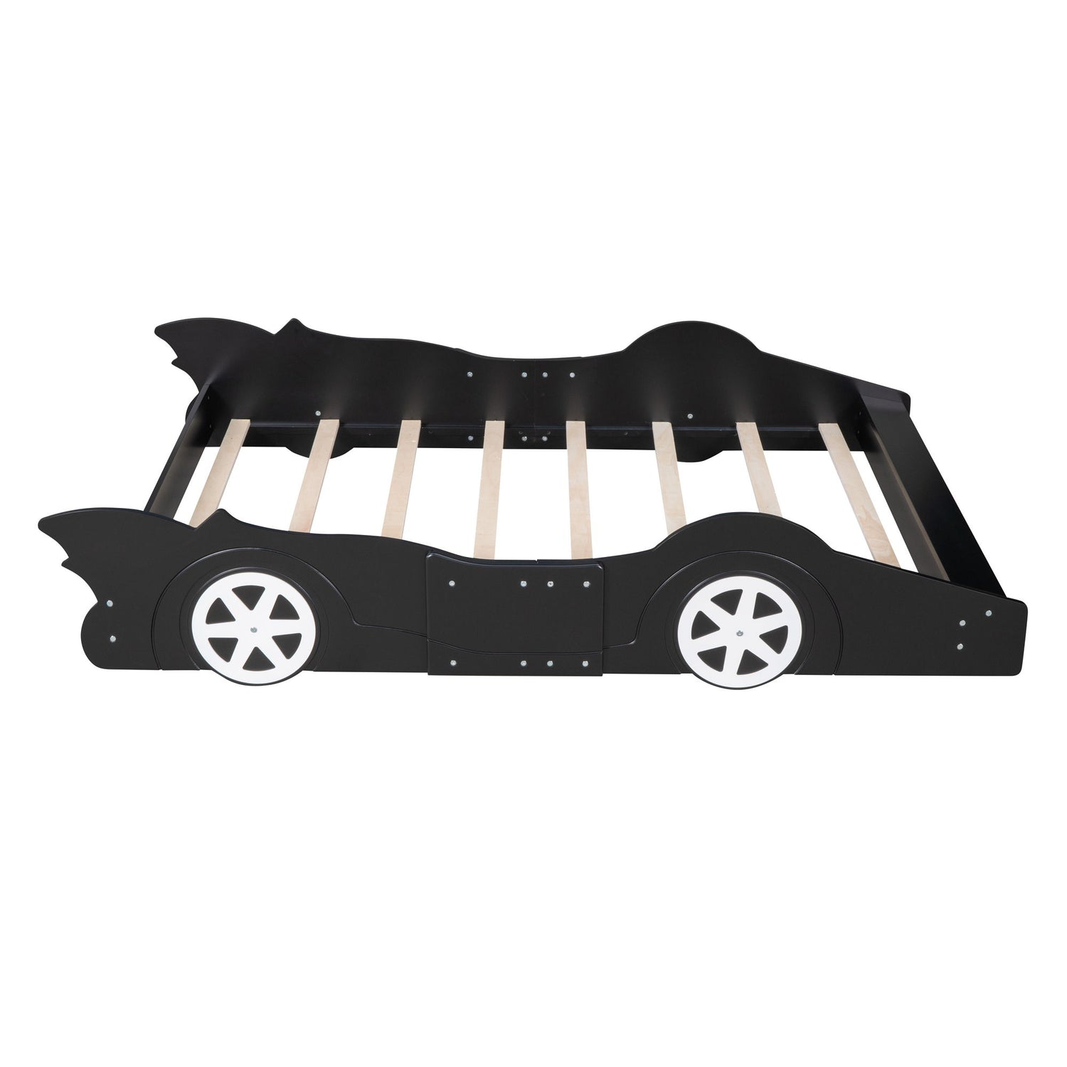 Race Car Shaped Platform Bed &amp; Wheels