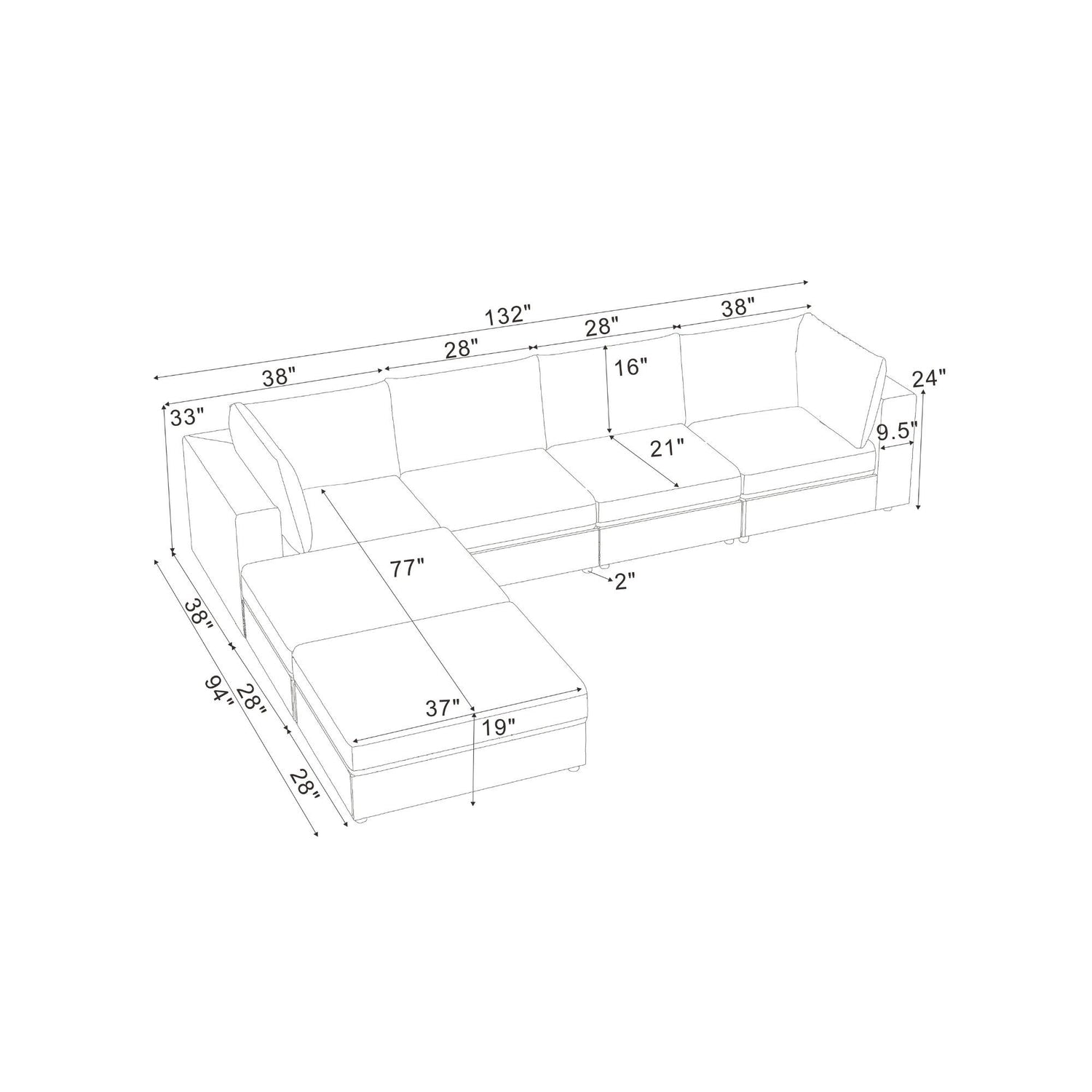 Reversible Modular Sectional