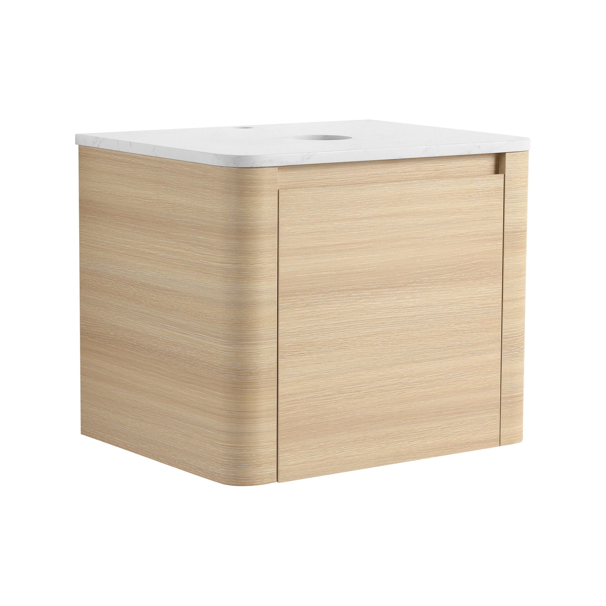 Wall Mounted Bathroom Vanity With Soft Close Door, Excluding Sink