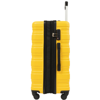 Luggage With Tsa Lock Spinner Wheels Hardside Expandable Luggage Travel Suitcase Check In Luggage ABS 24&quot;