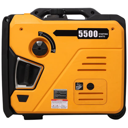 Super Quiet Inverter Generator 5.5Kw Portable Electric &amp; Remote Start Aluminum, 224Cc 4 Stroke