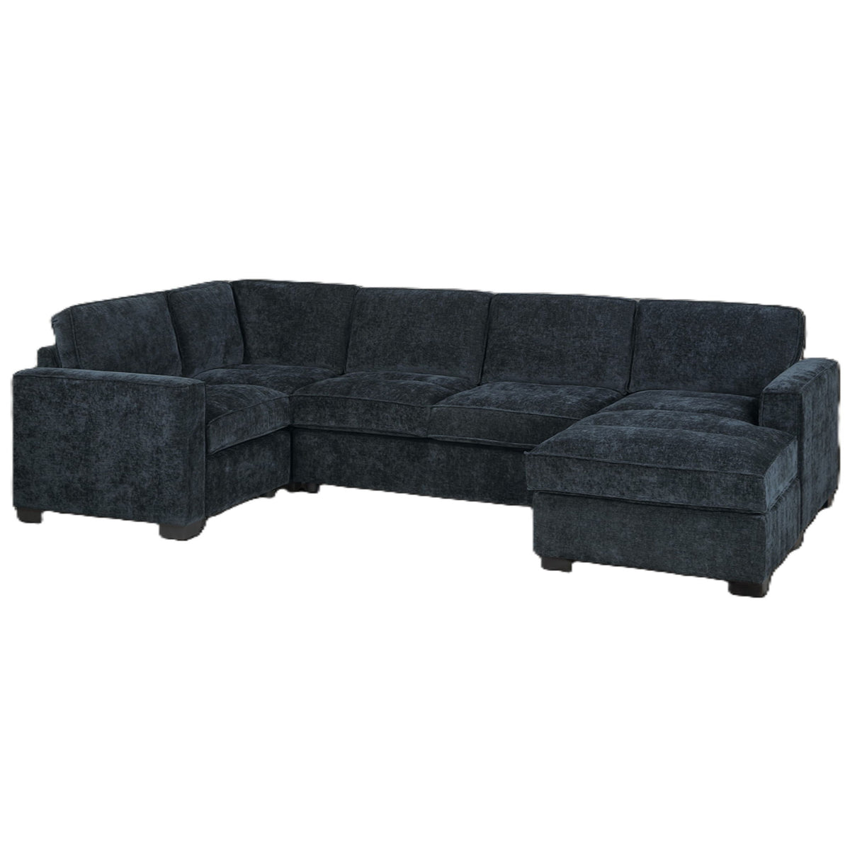 Sectional With RAF Chaise, Armless Loveseat &amp; LAF 1 Arm Chair
