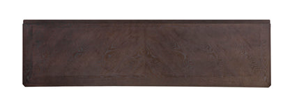 Drop Leaf Table &amp; 4 Stools - Dark Brown