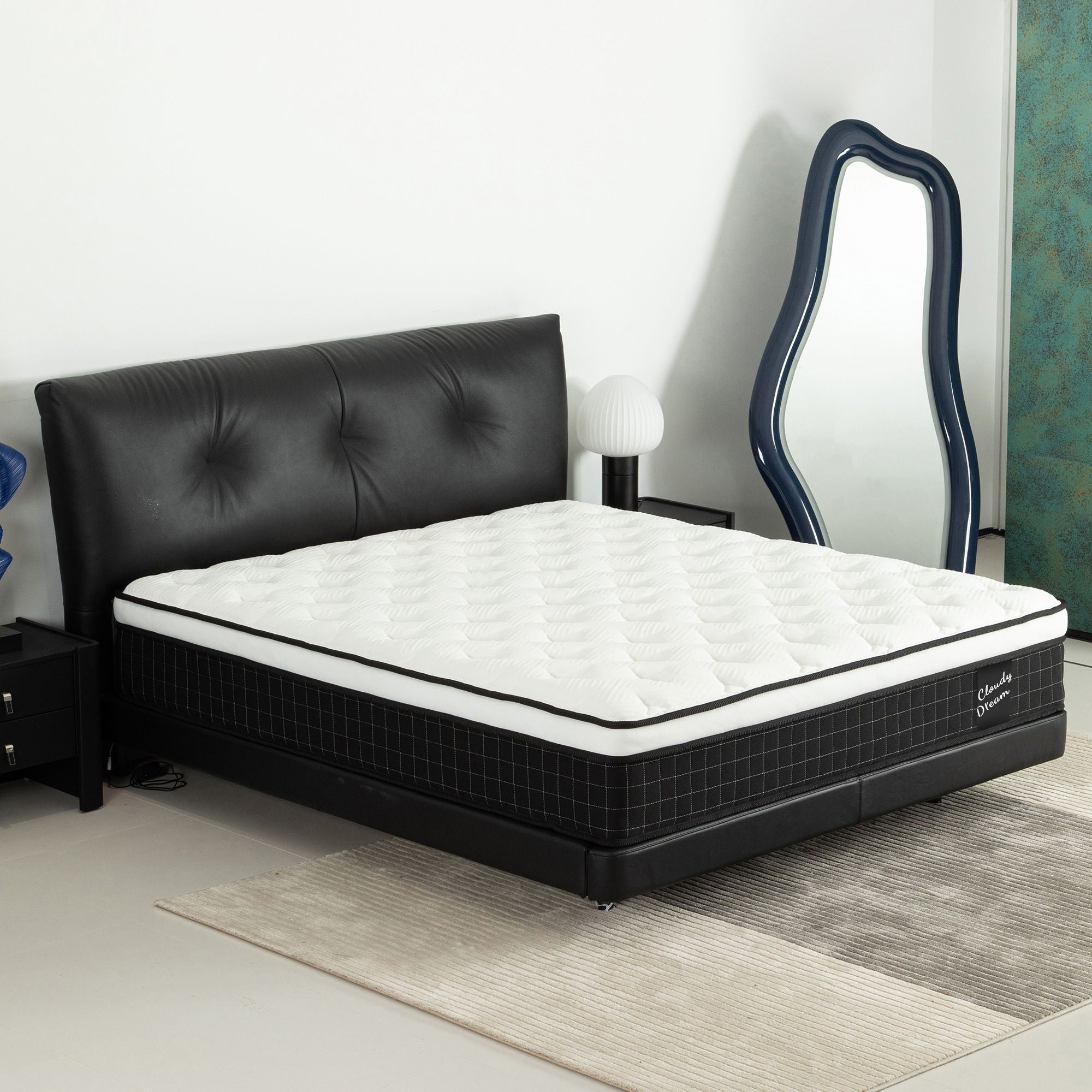 12&quot; Hybrid Mattress With Individual Pocket Spring, Comortable Memory Foam