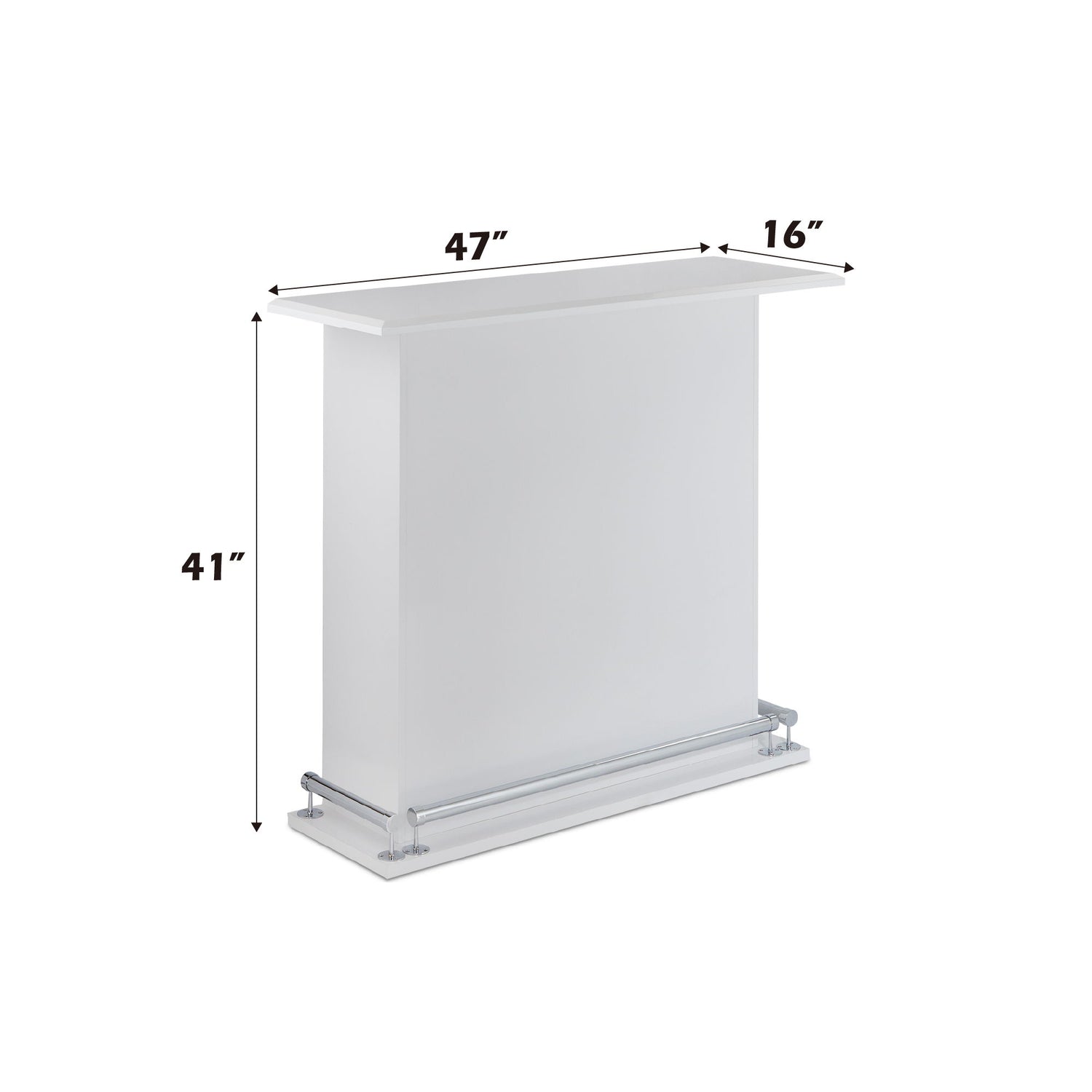 Kite - Bar Table - Gloss White