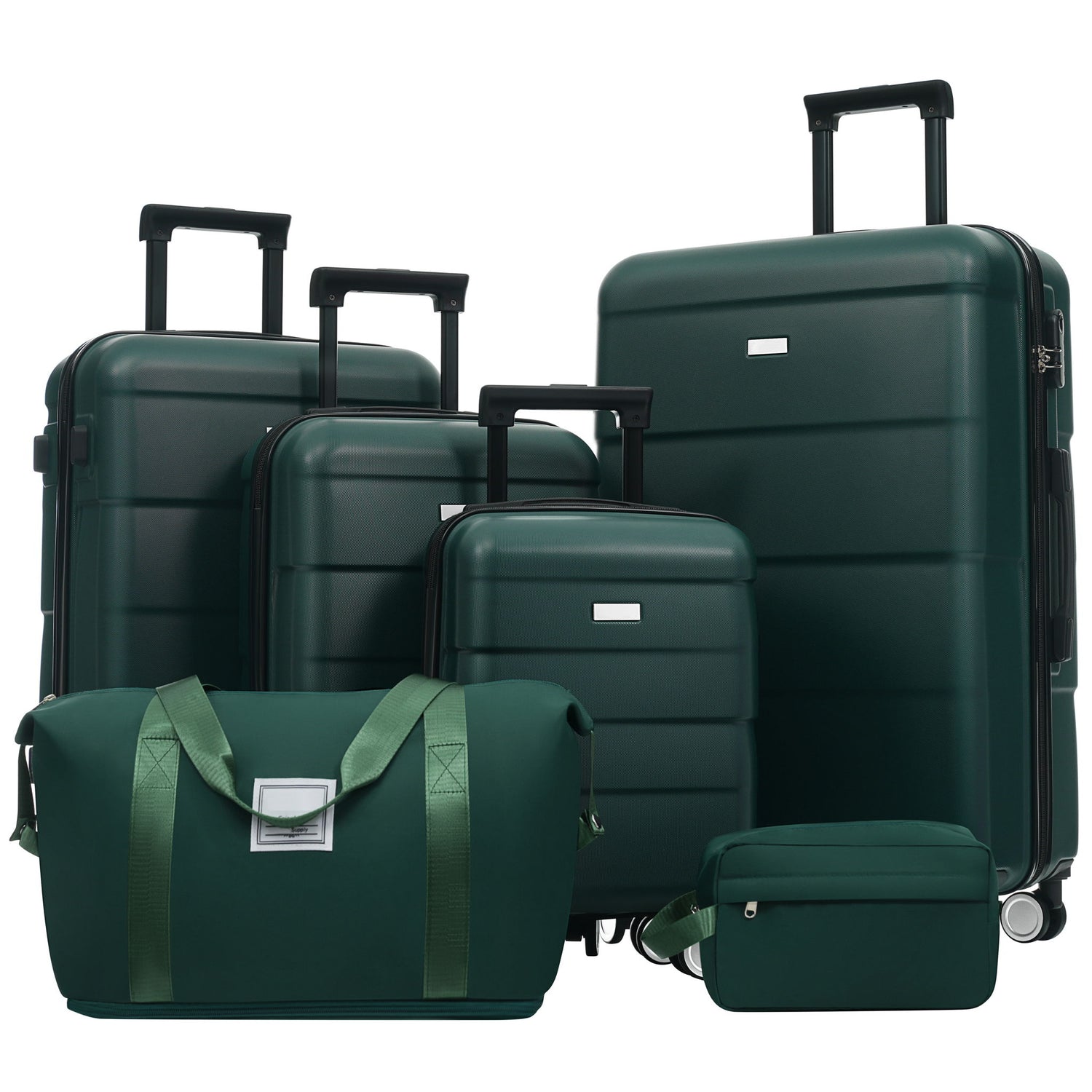 Hardshell Luggage Set 6 Piece With Duffel &amp; Toiletry Bag
