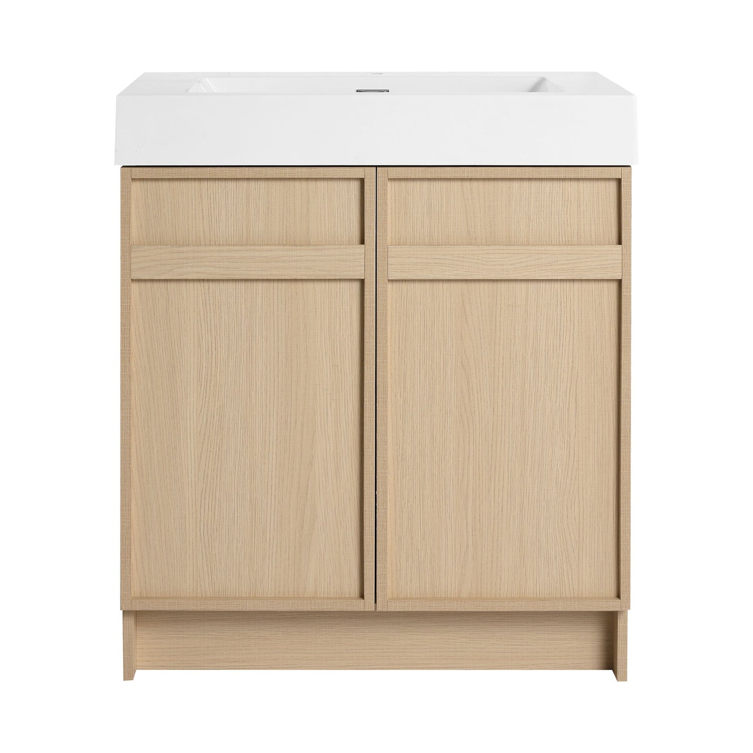 Freestanding Bathroom Vanity With Resin Sink &amp; Soft Close Cabinet Doors