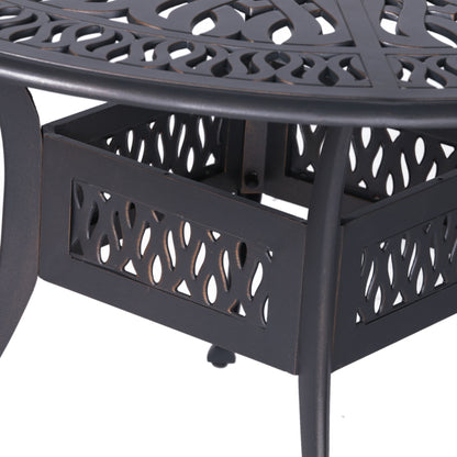 Outdoor Patio Aluminum 48&quot; Round Dining Table - Dessert Night