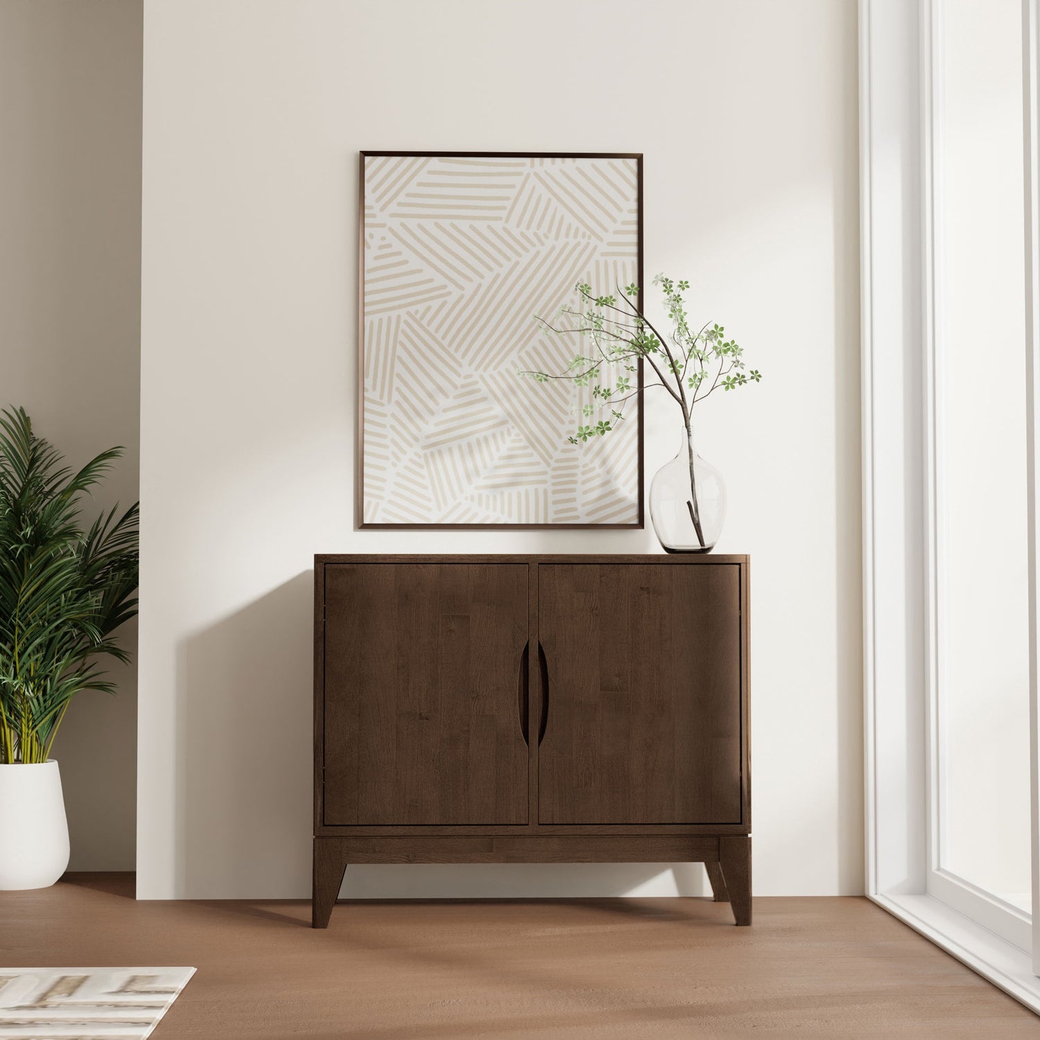 Harper - 2 Door Sideboard Buffet - Walnut Brown