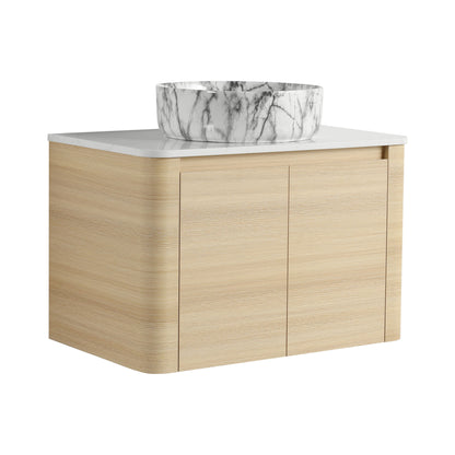 Mounted Bathroom Vanity &amp; Art Sink &amp; 2 Soft Close Doors