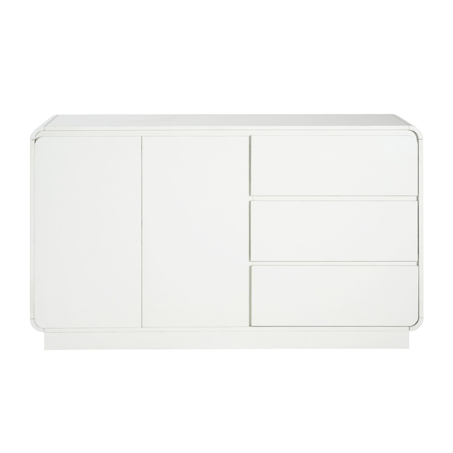 Sideboard, Wide Storage With 2 Doors And 3 Drawers