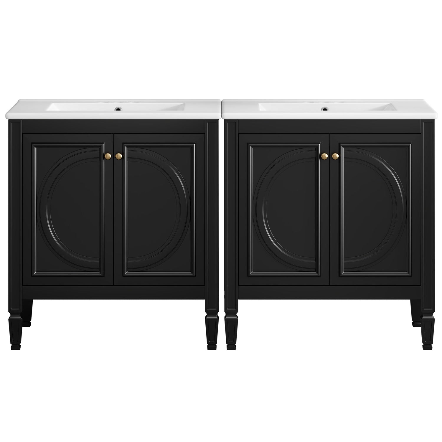 Bathroom Vanity With Sink With 2 Doors And Adjustable Shelf