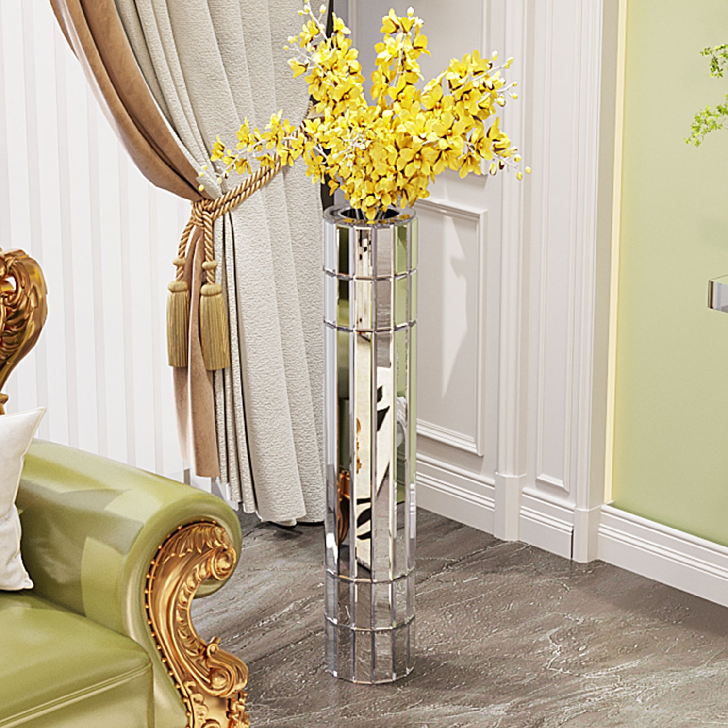 Round Floor Vase For Home &amp; Office Decor