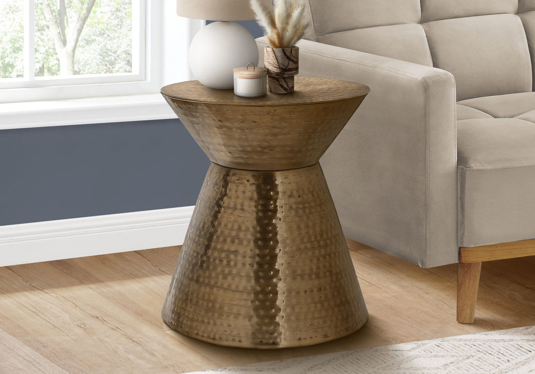 Drum Accent Side Table, Contemporary &amp; Modern Elegant Design