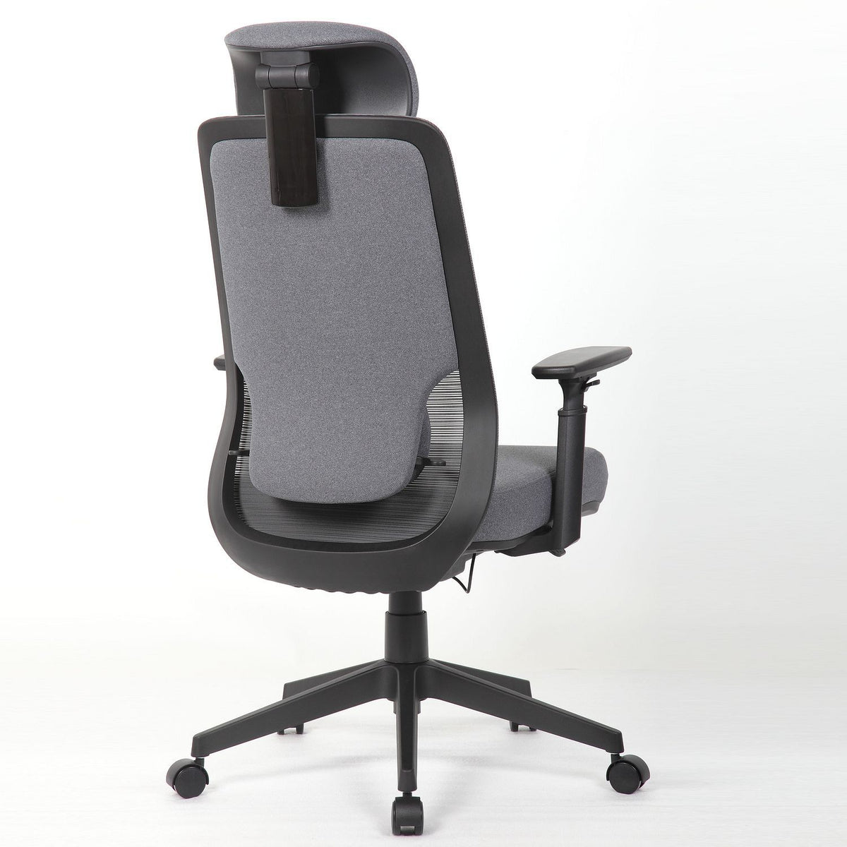 High Back Ergonomic Office Chair With Adjustable Headrest &amp; 5D Armrest, Height Adjustable Swivel For Home Office - Antique Gray