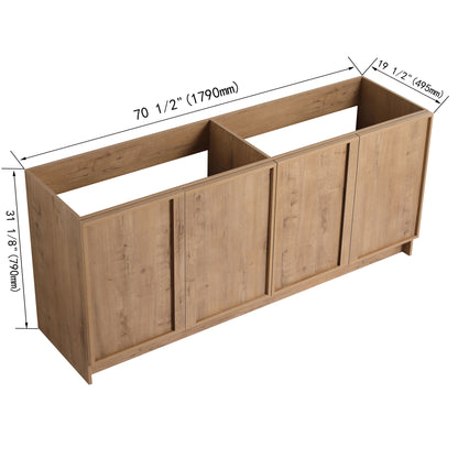 Freestanding Bathroom Vanity &amp; Soft Close Cabinet Doors, Excluding Sink