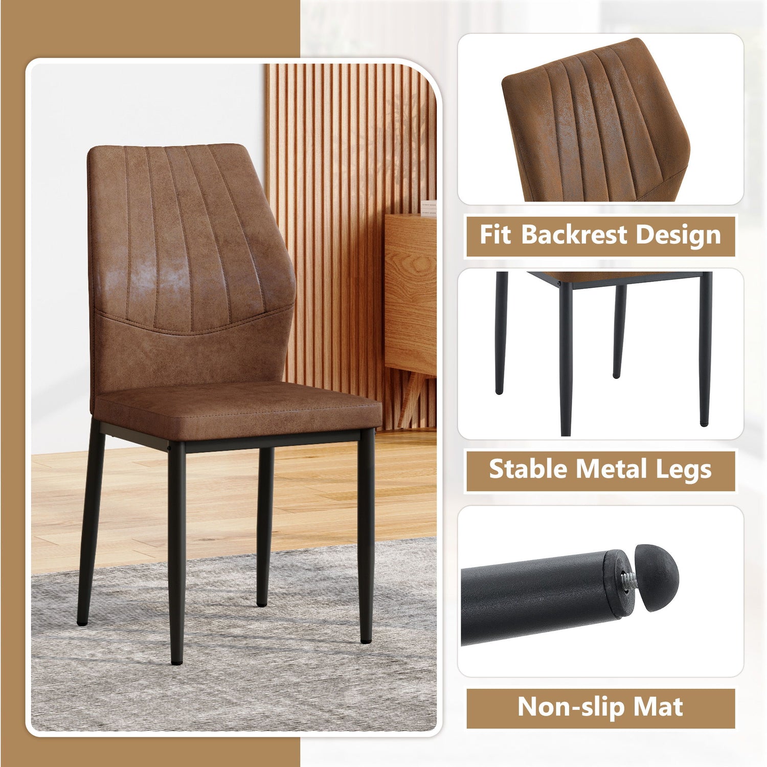 Dining Chairs With Shell Pattern, Comfort And Style
