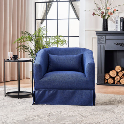 Swivel Accent Chairs Armchair For Living Room, Round Barrel Chairs