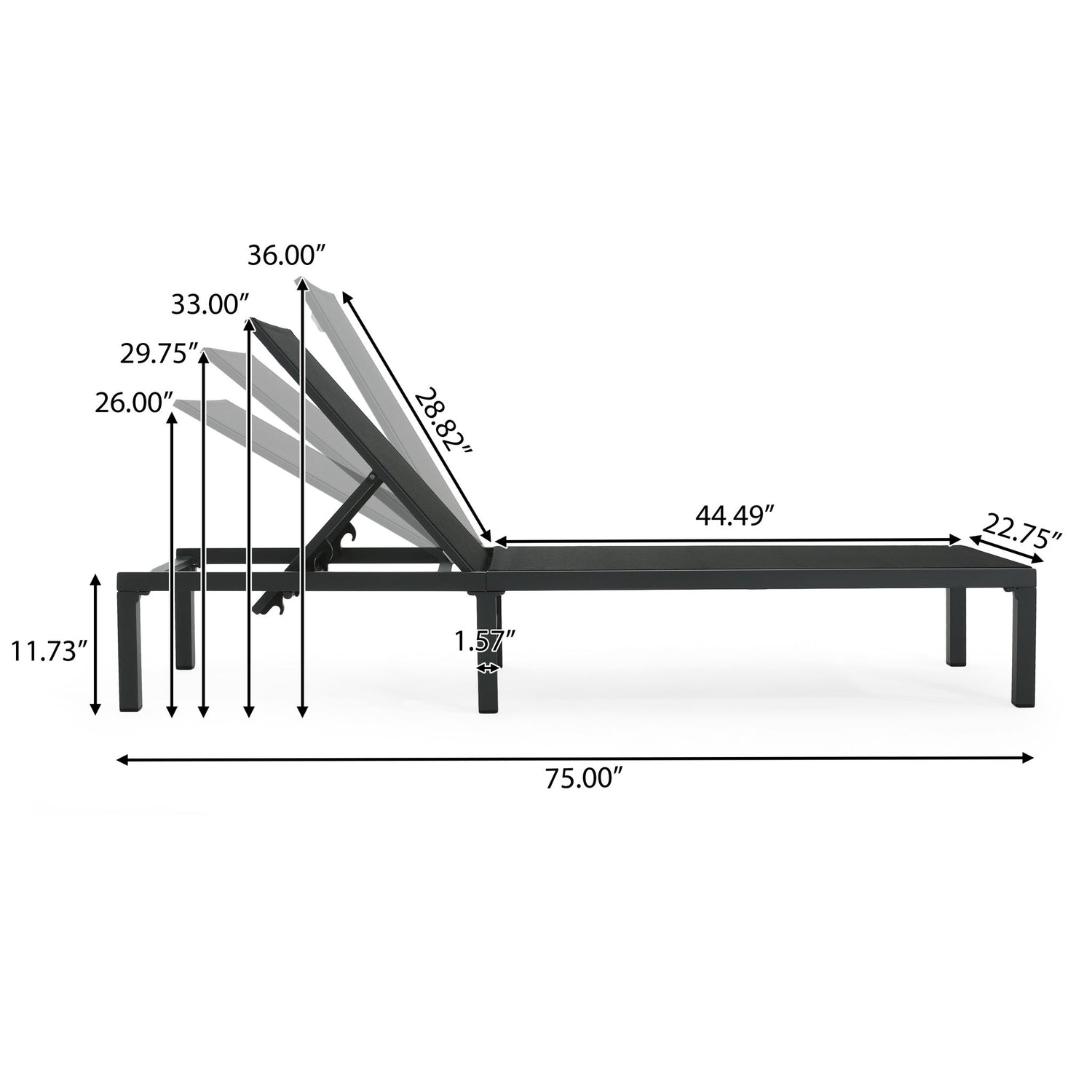 Westport - Outdoor Chaise Lounge (Set of 2) - Black