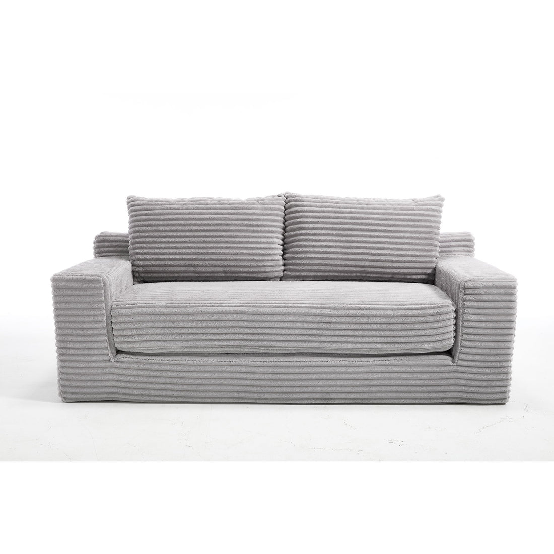 Convertible Loveseat Sofa Bed With Memory Foam &amp; Steel Frame