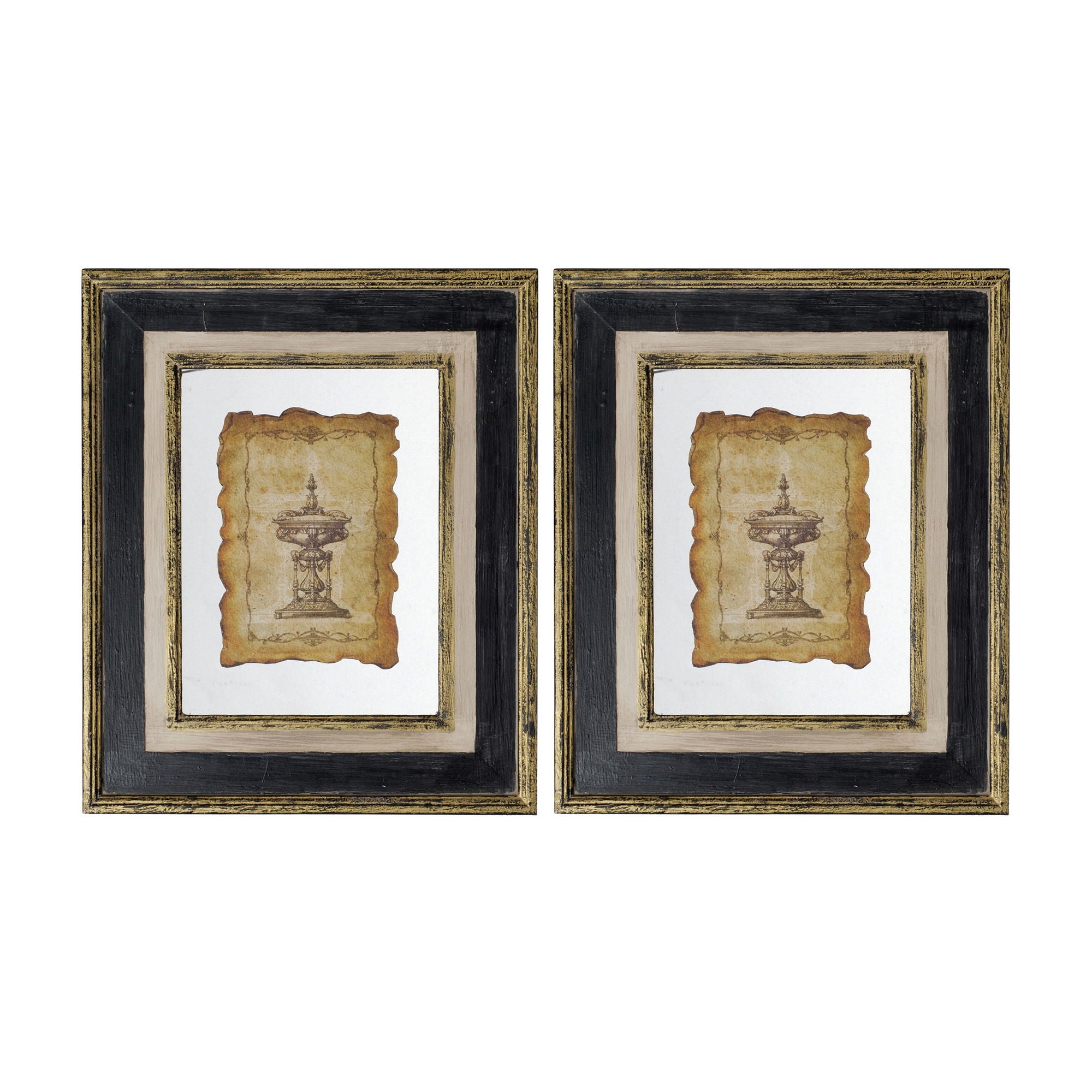 Lucian - Framed Antiqued Sculpture Print