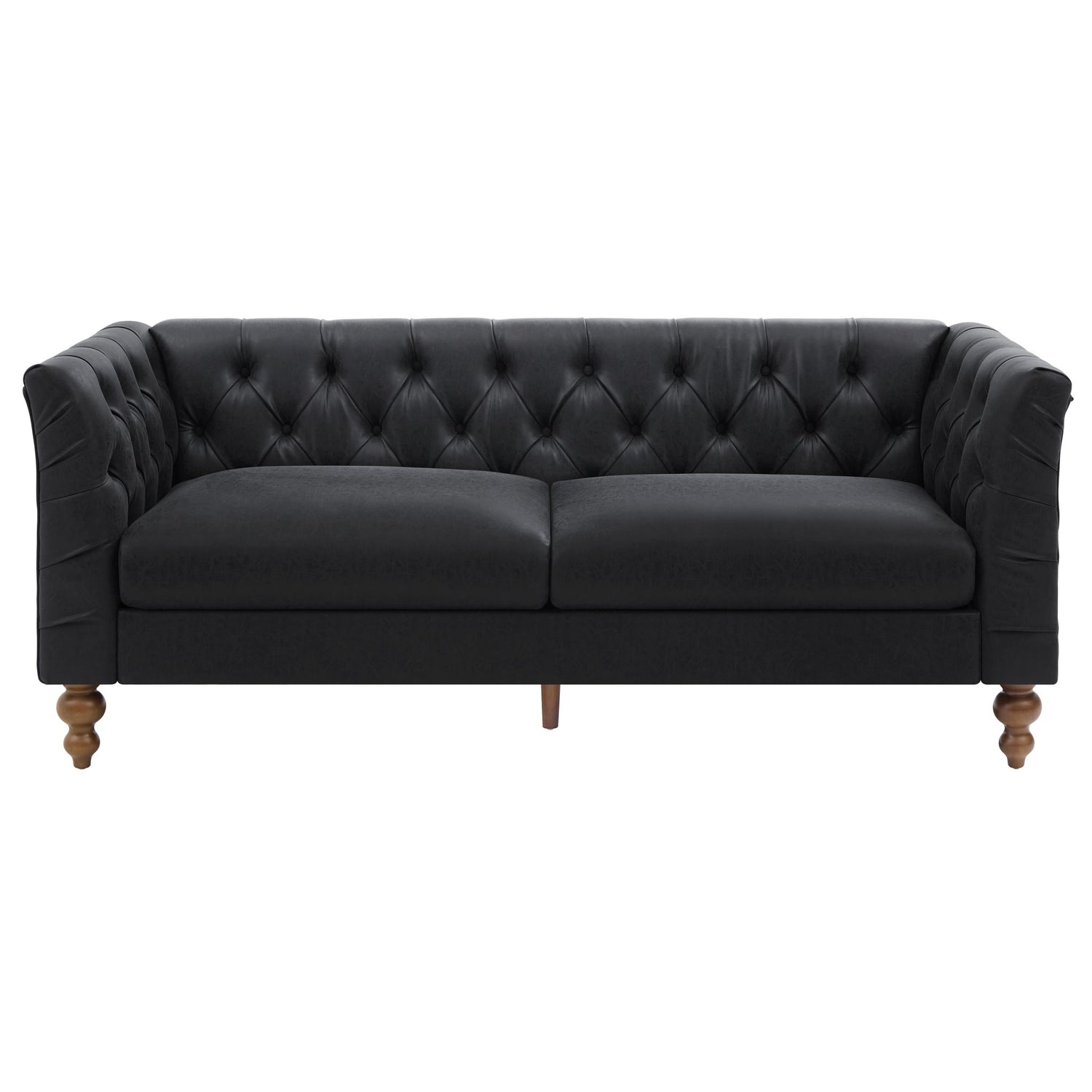 Chesterfield Sofa With Flared Arms For Living Room