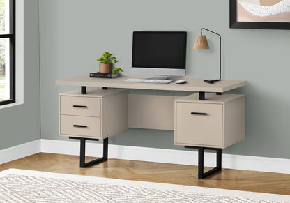 Computer Desk For Home Office, Laptop, Left, Right Set - Up, Storage Drawers, Contemporary &amp; Modern