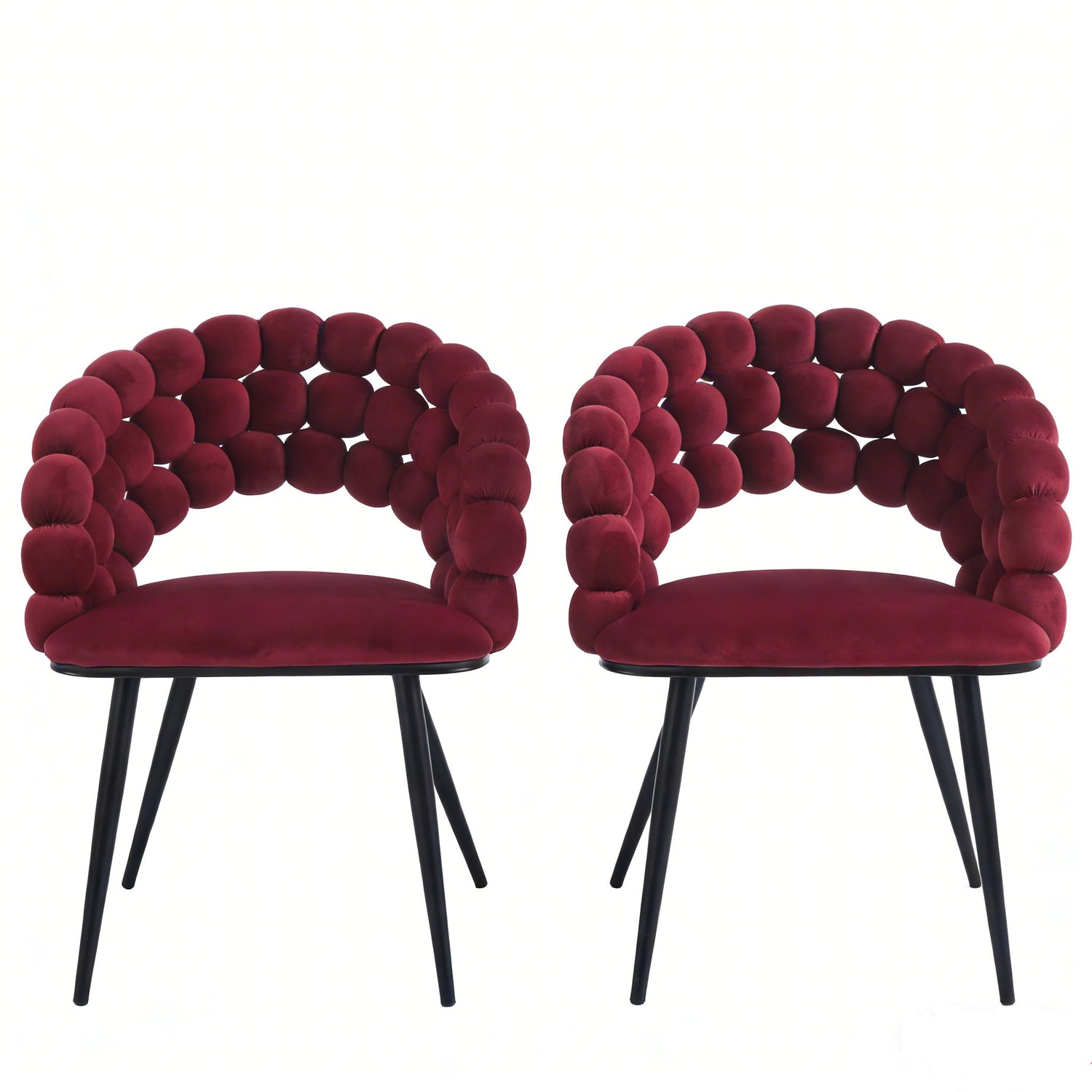 Modern Chair With Tube Legs, Soft Cushions And Comfortable Backrest