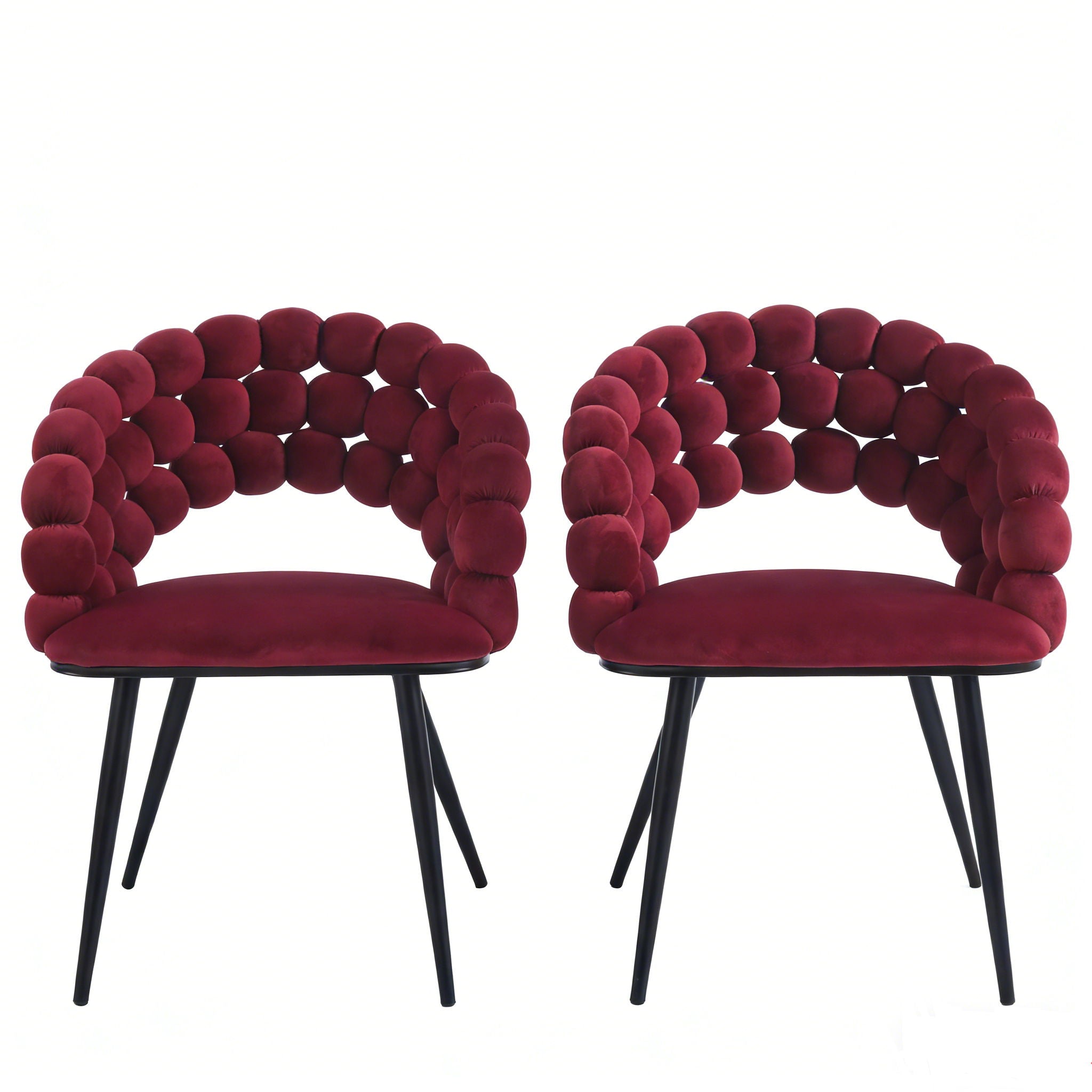 Modern Chair With Tube Legs, Soft Cushions And Comfortable Backrest
