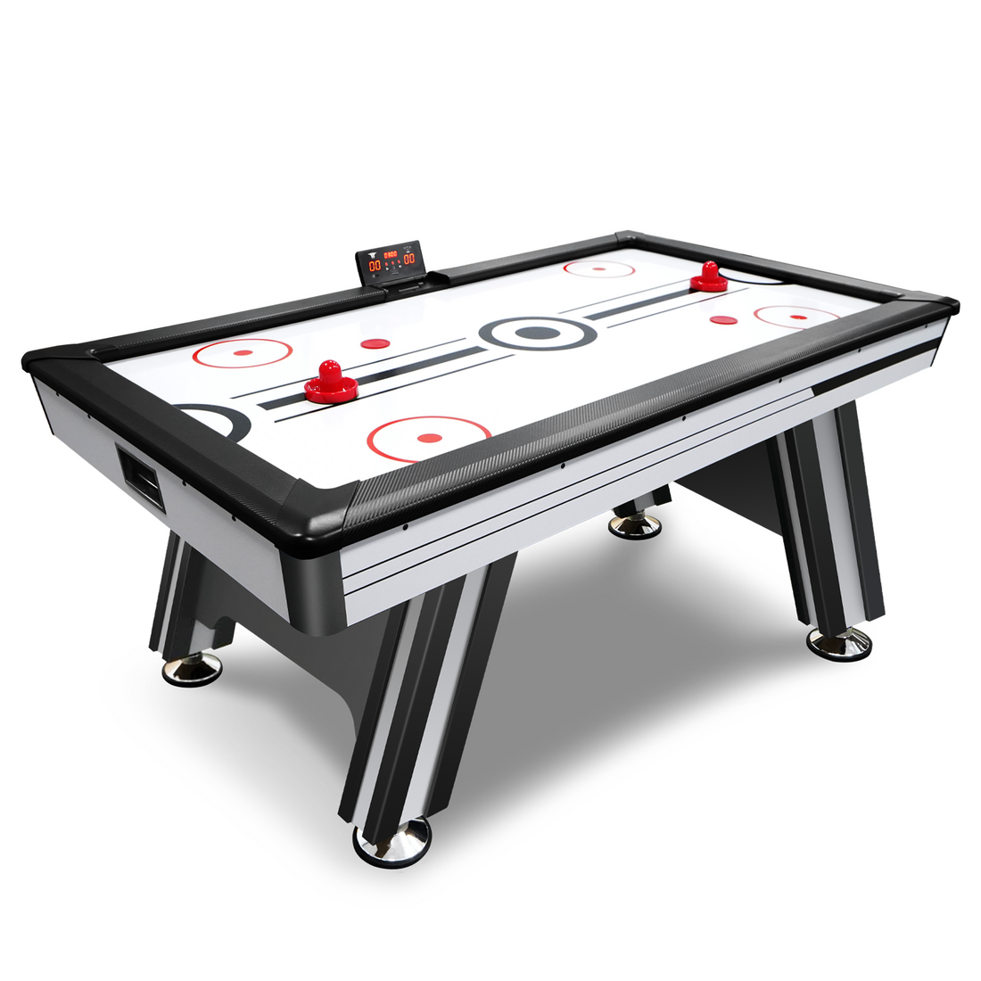 Air Hockey Table, 72&quot; Indoor Hockey Table for Kids and Adults, LED Sports Hockey Game with 2 Pucks, 2 Pushers, and Electronic Score System, Arcade Gaming Set for Game Room Family Home