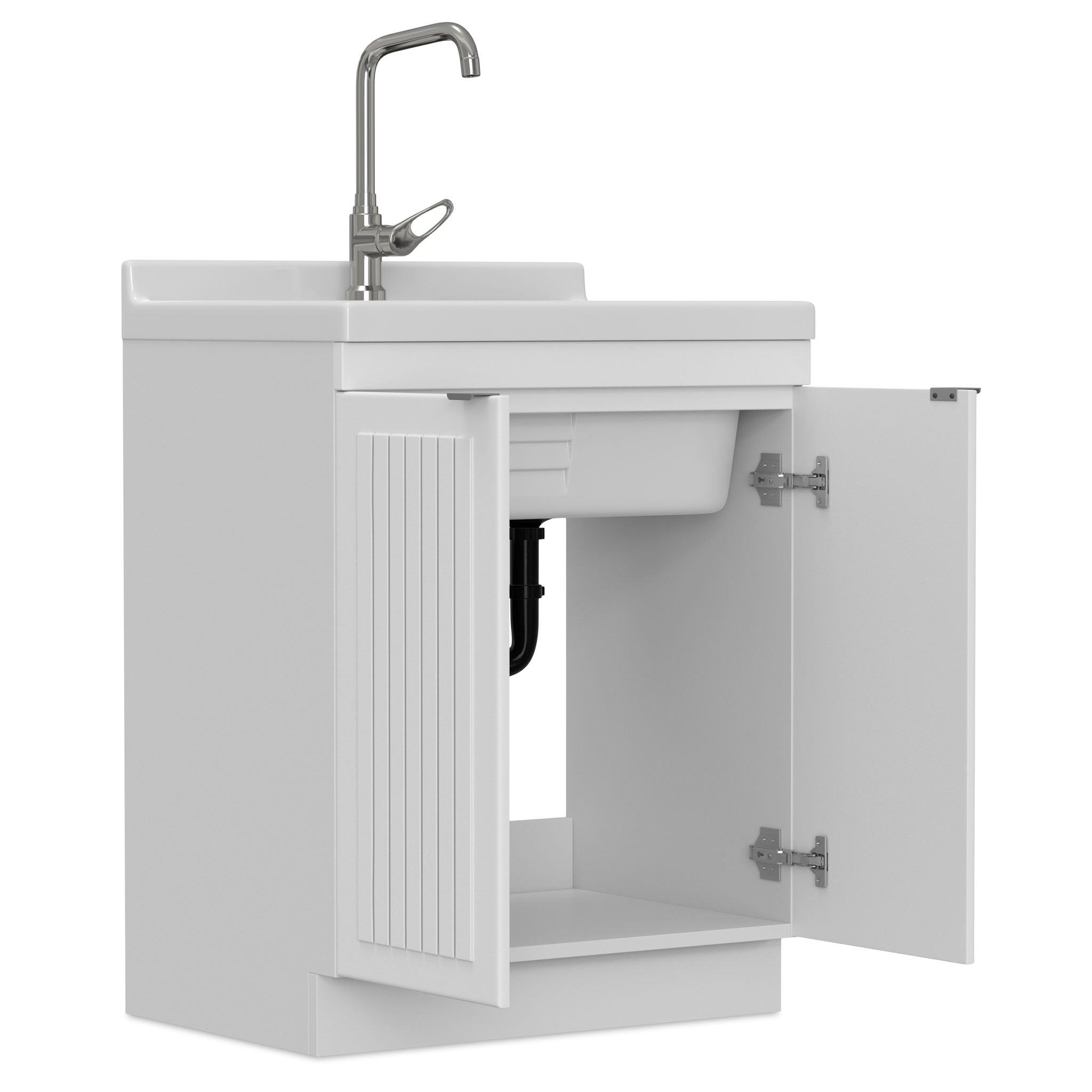 Murphy - Laundry Cabinet &amp; Faucet And Stainless Steel Sink