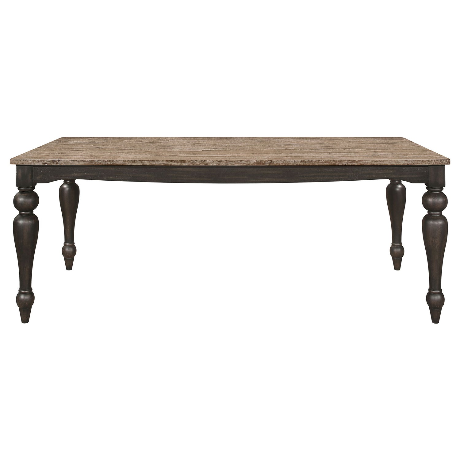 Kavita - Dining Table With Turned Leg - Brown