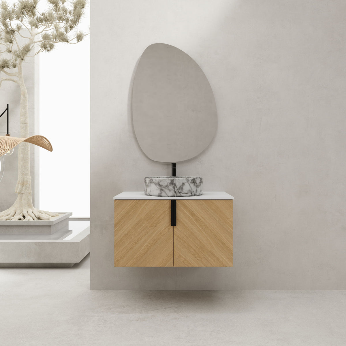Wall Mounted Design Bathroom Vanity &amp; Art Sink