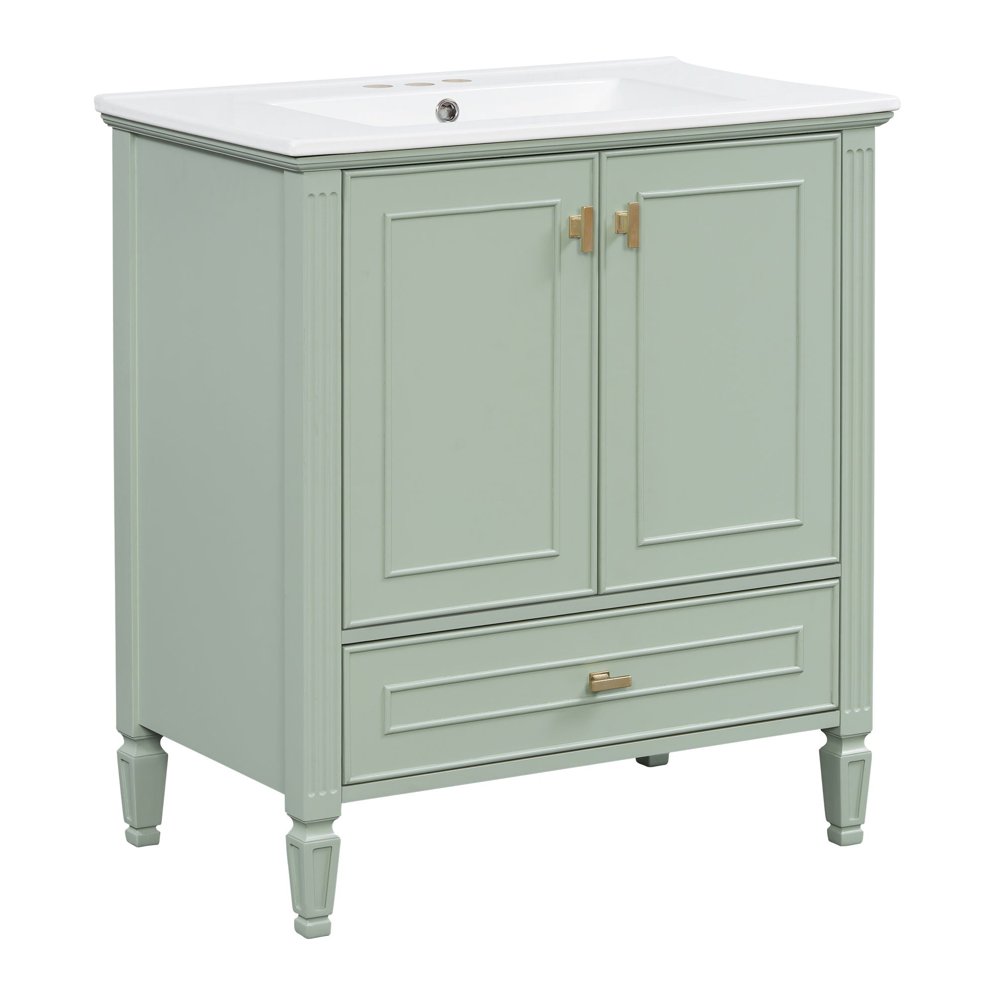 Freestanding Vanity With 1 Drawer &amp; 2 Soft Close Doors With Door Mounted Storage