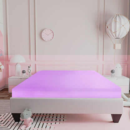 6&quot; Full Size Gel Memory Foam Mattress In A Box With Aloe Vera Cover - Pink