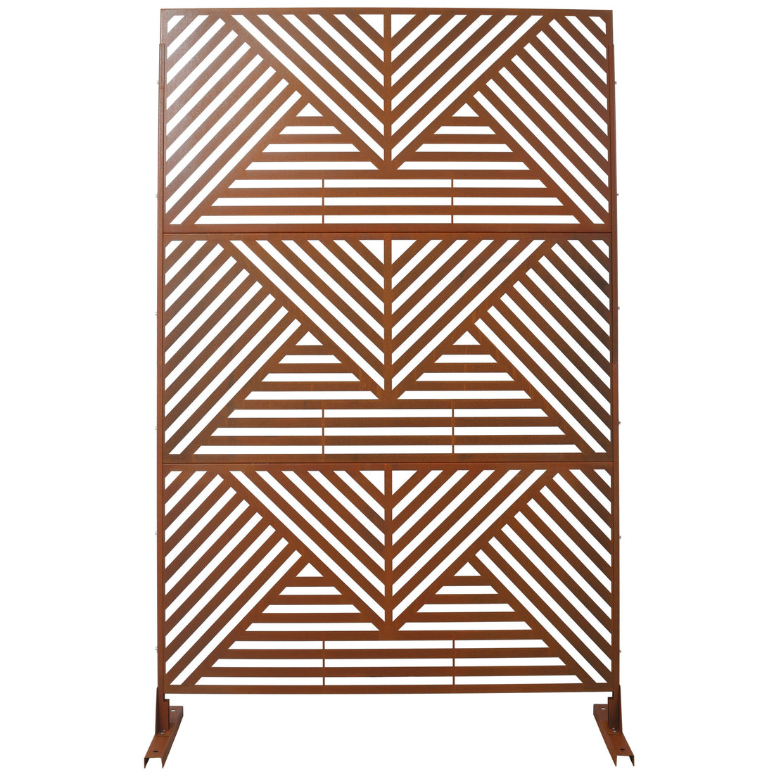 Freestanding Outdoor &amp; Indoor Freestanding Metal Privacy Screen
