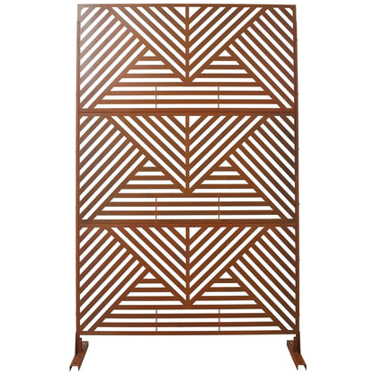 Freestanding Outdoor &amp; Indoor Freestanding Metal Privacy Screen