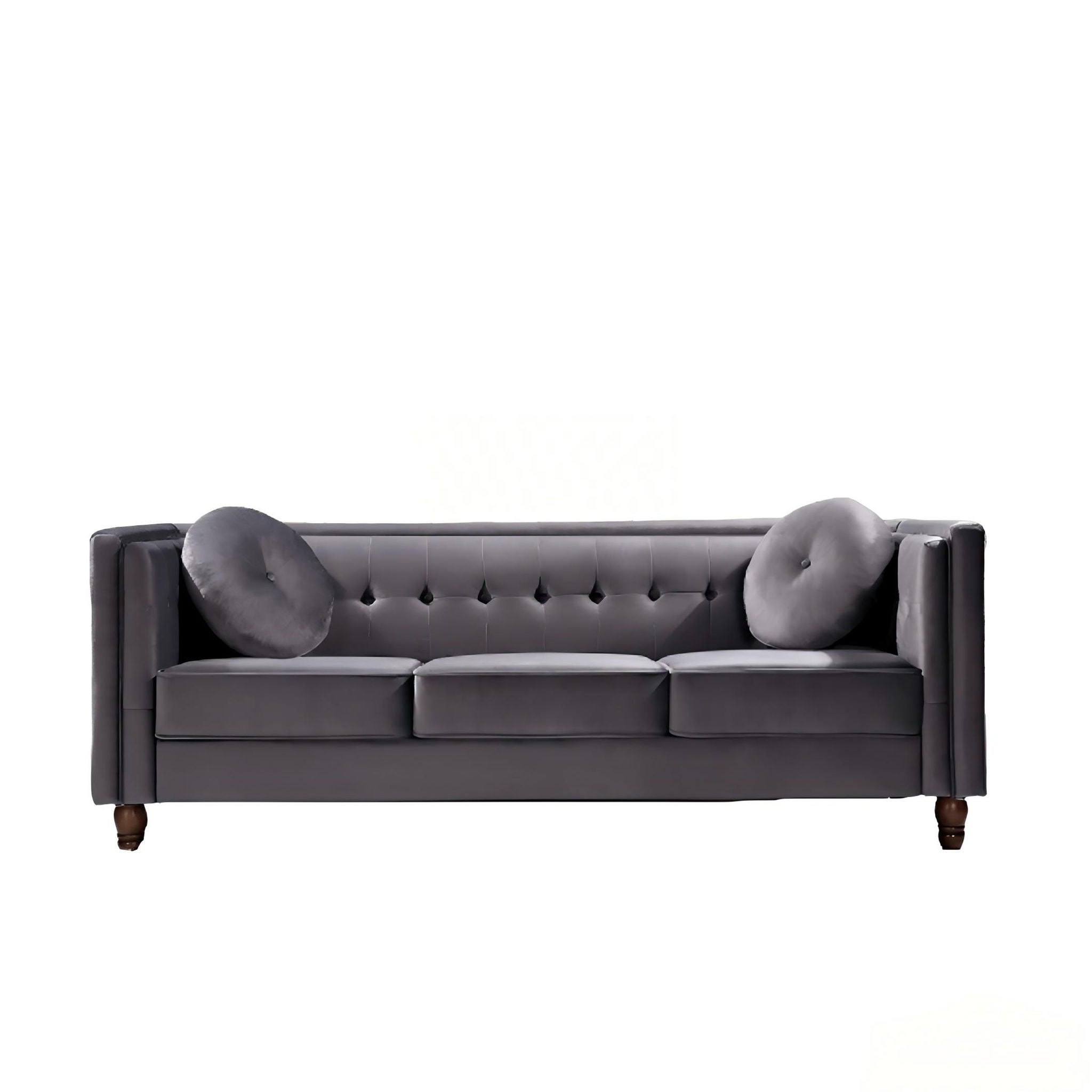 Chesterfield Sofa With Square Arms For Living Room