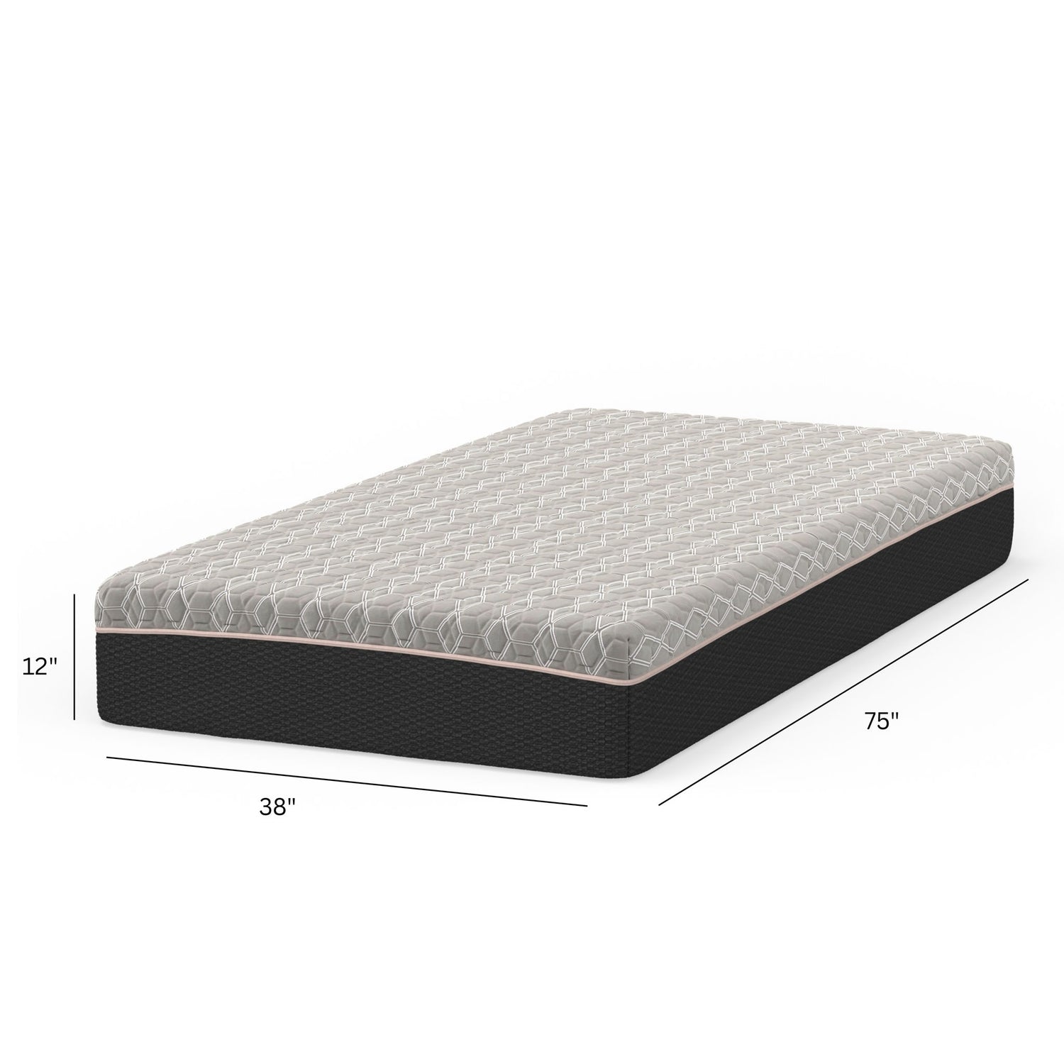 Copper Lux Hybrid - 12&quot; Mattress With Copper Infused Contouring Memory Comfort Layer And Supportive Coil System