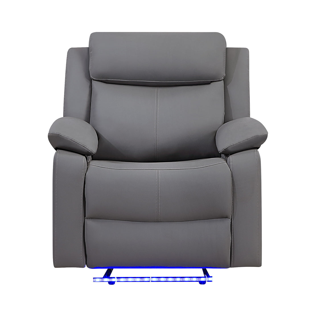 Blanche - Glider Recliner With LED, Pillow Top Arms