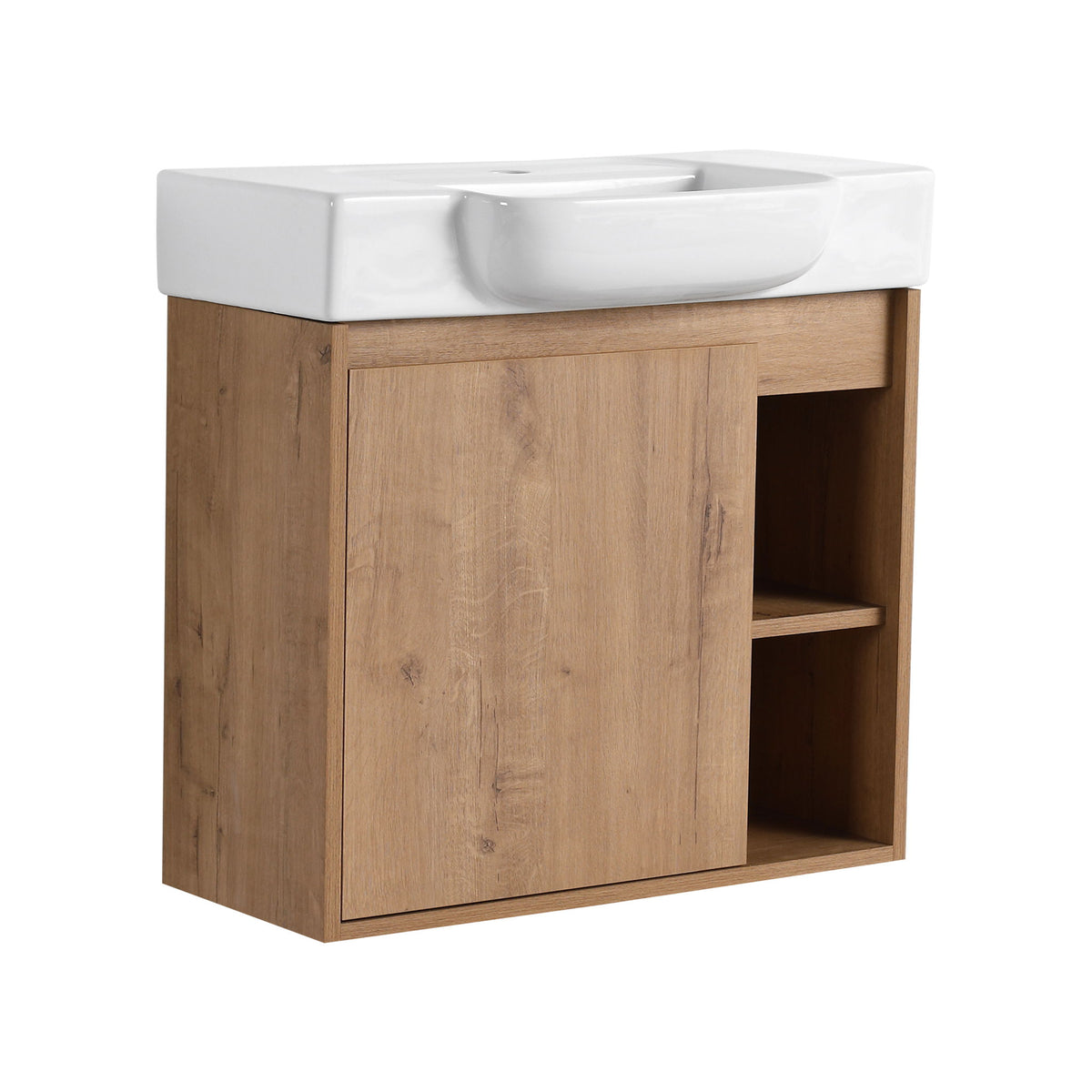 Wall Mounted Bathroom Vanity &amp; Sink &amp; Soft Close Door