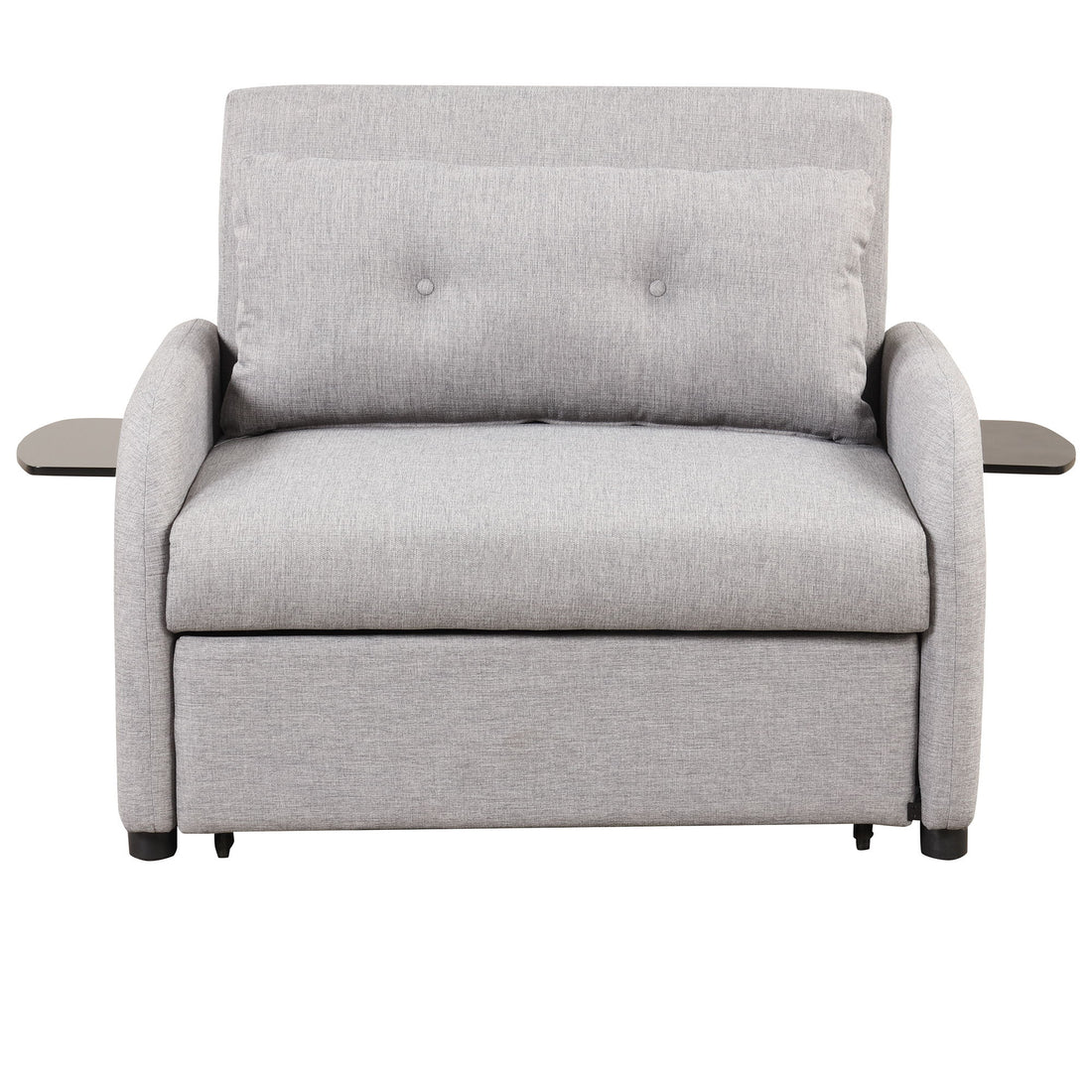 Versatile Pull Out Sofa Sleeper 3 In 1 With Wing Table &amp; USB Charge, Compact Design