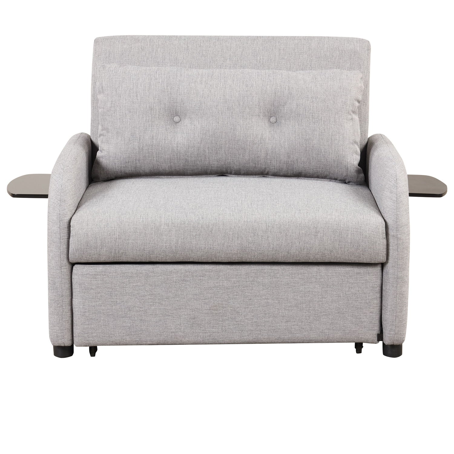Versatile Pull Out Sofa Sleeper 3 In 1 With Wing Table &amp; USB Charge, Compact Design