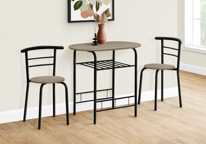 3 Pieces Dining Table Set, Small, Contemporary &amp; Modern