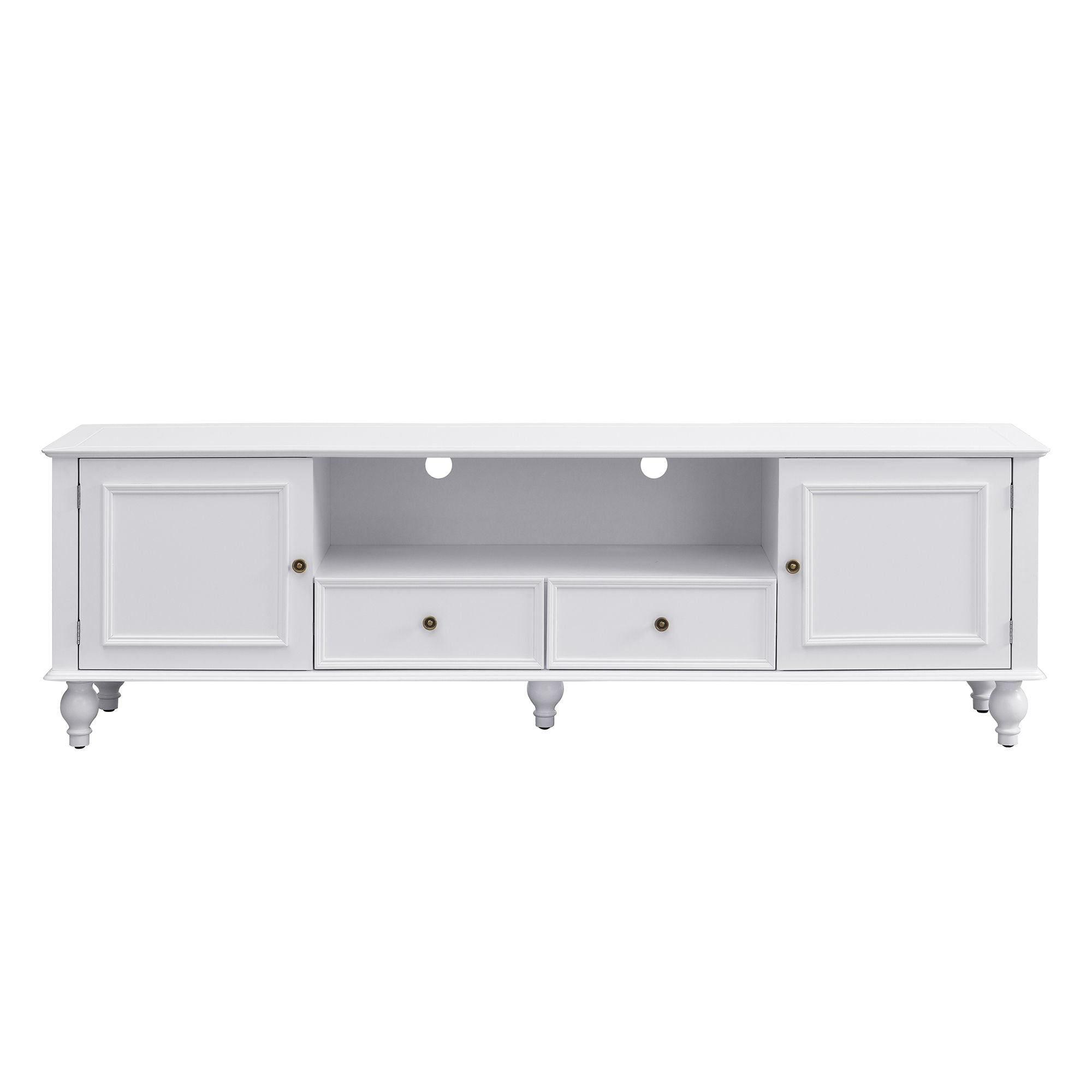 TV Stand For TVs Up To 80&quot;, Entertainment Center With Open Compartment