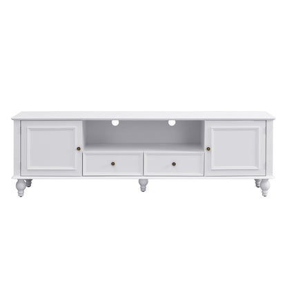TV Stand For TVs Up To 80&quot;, Entertainment Center With Open Compartment