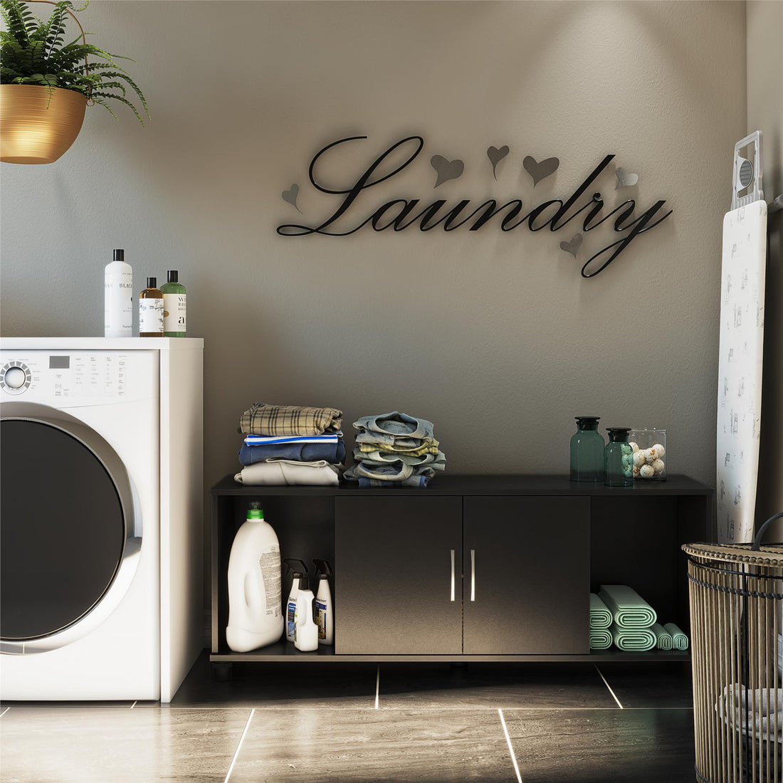 Lory - Shoe Storage Bench - Black