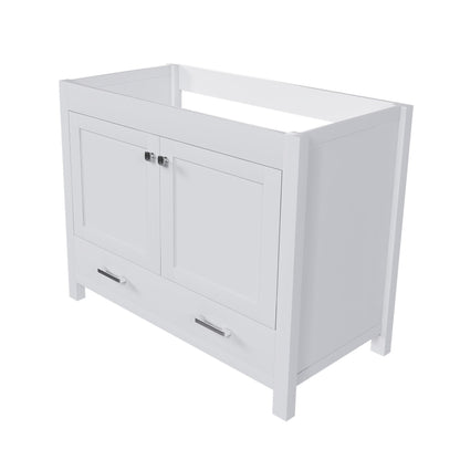 42&quot; Bathroom Vanity Base With Doors And Drawer - White