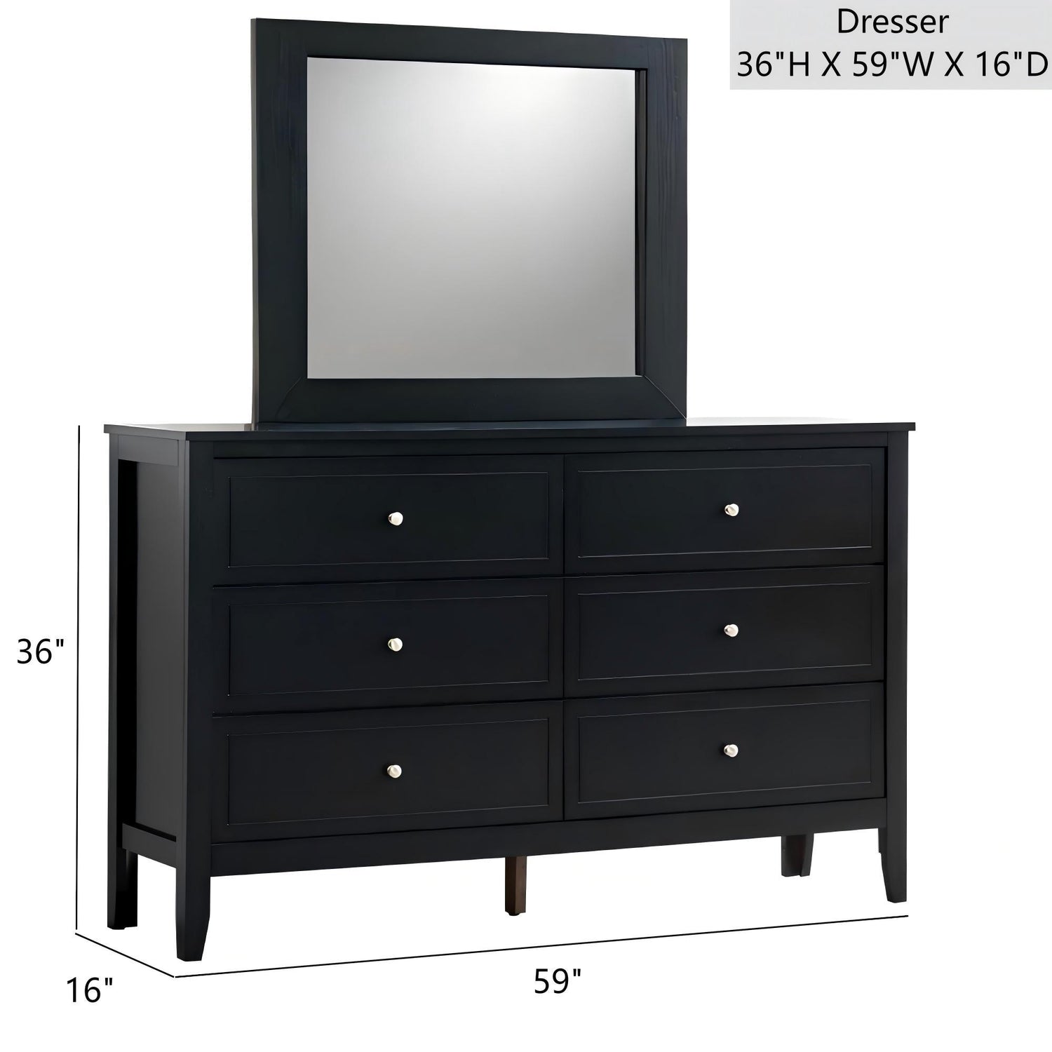 Daniel - Dresser, 6 Drawer